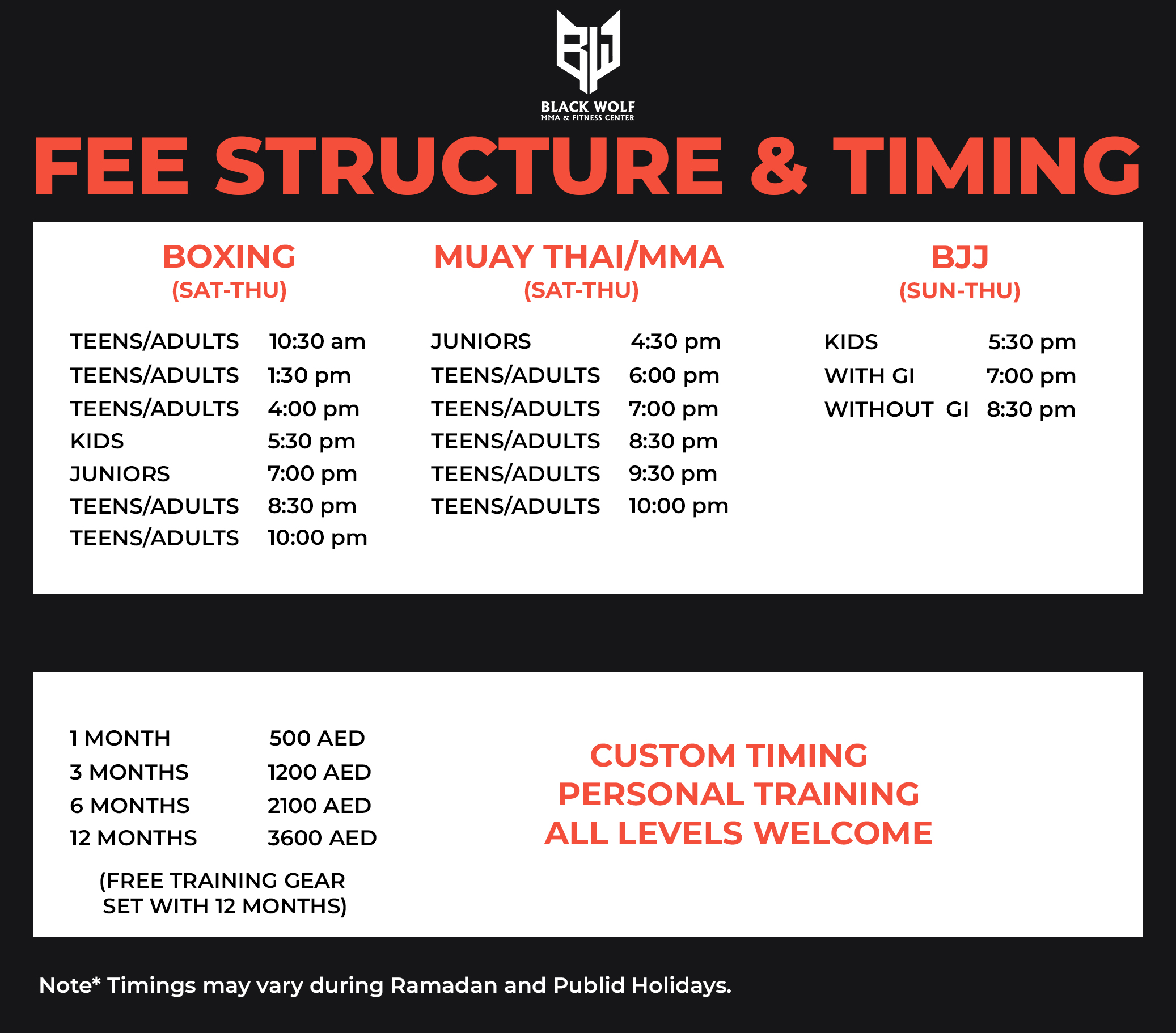FEE STRUCTURE FEE STRUCTURE